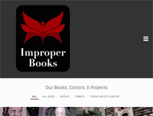 Tablet Screenshot of improperbooks.com